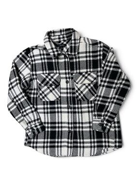 Autres Filles Black & White Plaid Shacket Size L
